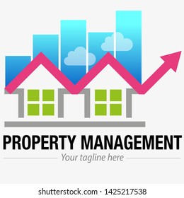 Vector abstract, property management symbol