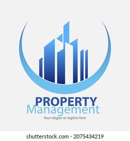 Vector abstract, property management symbol.