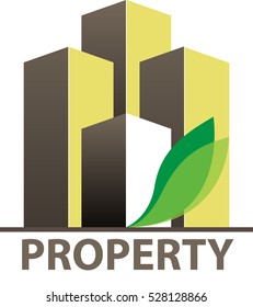 Vector abstract, property or real estate logo