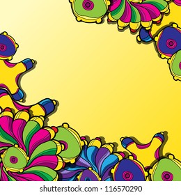 vector abstract psychedelic background for your design