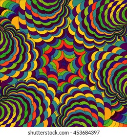 vector abstract psychedelic colorful background