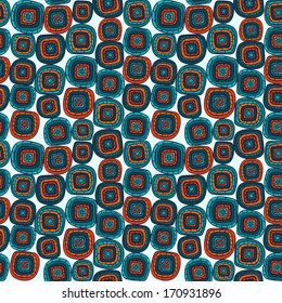 Vector abstract psychedelic seamless pattern. Vector colorful abstract seamless pattern.
