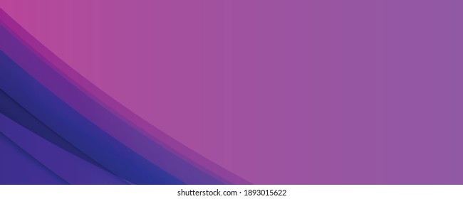 Fondo púrpura abstracto vectorial. Fondo púrpura oscuro con líneas de onda curvas superpuestas. Curvas de línea de luz púrpura efecto estilo de fondo abstracto