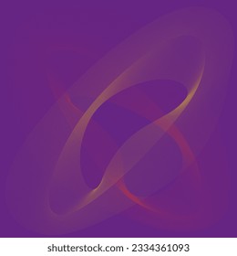 Vector abstract purple background full of yellow and orange curvy lines