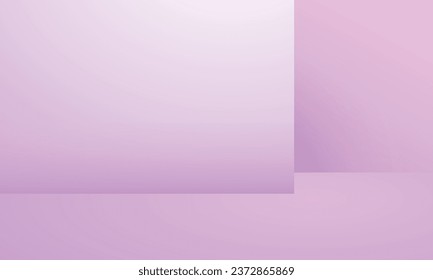 Vector abstract purple background studio empty backdrop product display scene for product.