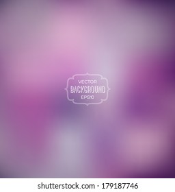 Vector abstract purple blurry background