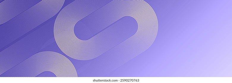 Vector abstract purple lines banner background