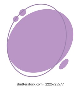 Vector abstract purple spot. Abstract shape of purple color. Background vector element.