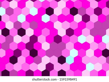 vector abstract purple tone hexagon background vector eps 10