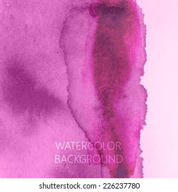 vector abstract purple watercolor background for your design