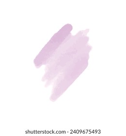 Vector abstract purple watercolor water splash on white background.