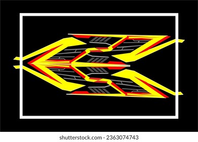 vector abstract racing background design with a unique striped pattern and a combination of bright colors, suitable for your racing background