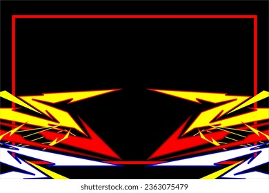 vector abstract racing background design with a unique striped pattern and a combination of bright colors, suitable for your racing background with a black background