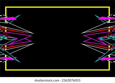 vector abstract racing background design with a unique striped pattern and a combination of bright colors, suitable for your racing background with a black background