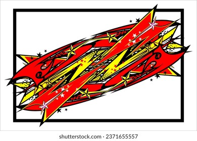 vector abstract racing background design with a unique striped pattern and a combination of bright colors such as red and others. with a cool effect, suitable for your racing design