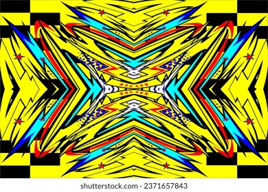 vector abstract racing background design with a unique striped pattern and a combination of bright colors such as yellow and others. with a cool effect, suitable for your racing design