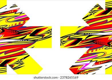 vector abstract racing background design with a unique line pattern and a combination of bright colors. looks bright on a white background