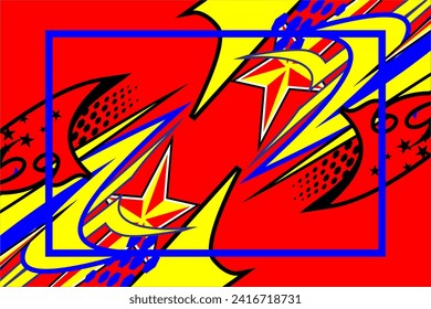 vector abstract racing background design with a unique line pattern and a combination of bright colors. looks cool