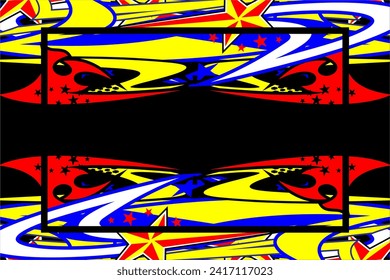 vector abstract racing background design with a unique striped pattern and a combination of bright colors