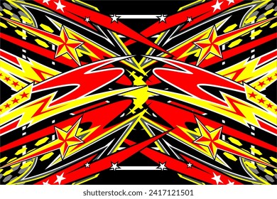 vector abstract racing background design with a unique striped pattern and a combination of bright colors. Looks cool