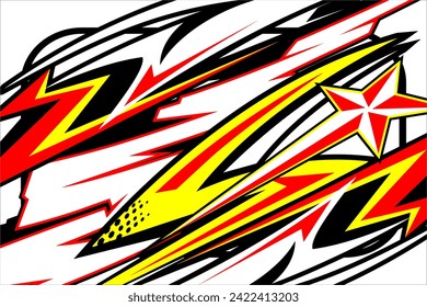 vector abstract racing background design with a unique striped pattern and a combination of bright colors suitable for your racing design