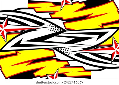 vector abstract racing background design with a unique striped pattern and a combination of bright colors suitable for your racing design