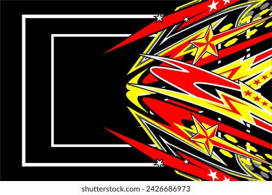 vector abstract racing background design with a unique striped pattern and a combination of bright colors