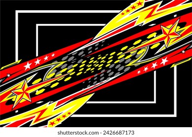 vector abstract racing background design with a unique striped pattern and a combination of bright colors look cool
