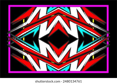 vector abstract racing background design with a unique pattern and cool colors