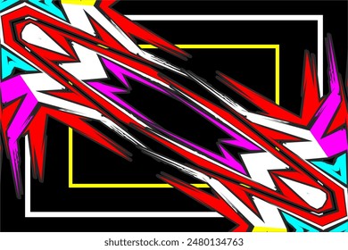 vector abstract racing background design with a unique pattern and cool colors