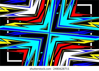 vector abstract racing background design with a unique line pattern and a combination of bright colors