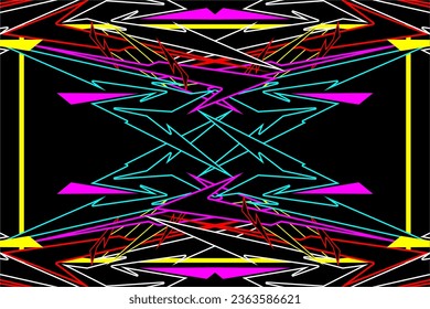 vector abstract racing design with a unique striped pattern and bright colors that look like a cool line out