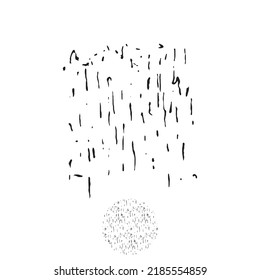 Vector Abstract Rain or Noise Pattern, illustration.
