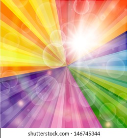 vector abstract rainbow background