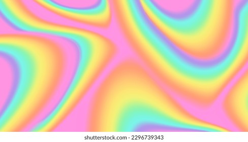 Vector abstract rainbow background in glitch style. Colorful texture in tie dye style. Vector holographic foil texture.