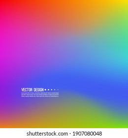 Vector Abstract Rainbow Blur Background. Gradient Mesh Illustration.