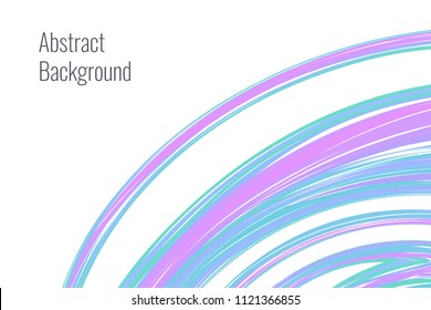 Vector abstract rainbow circular ornament on the low right corner for vivid background.