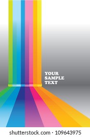 Vector abstract Rainbow colorful background. Business illustration layout.