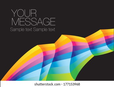 Vector abstract Rainbow colorful background. Business illustration layout.