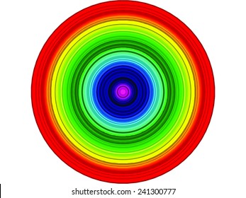 vector abstract rainbow colorful circles
