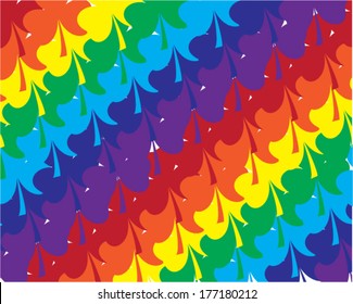vector abstract rainbow seamless colorful shamrock background