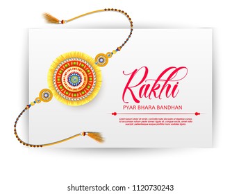 Vector abstract for Raksha Bandhan with nice illustration in a creative background, Rakhi sale.