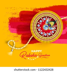 Vector abstract for Raksha Bandhan with nice illustration in a creative background, Beautiful background with illustration of rakhi.
