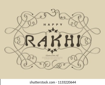 Vector abstract for Raksha Bandhan with nice illustration in a creative background, Rakhi sale.