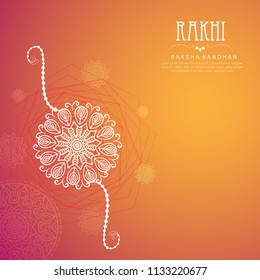 Vector abstract for Raksha Bandhan with nice illustration in a creative background, Rakhi sale.