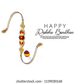 Vector abstract for Raksha Bandhan with nice illustration in a creative background, Rakhi sale.