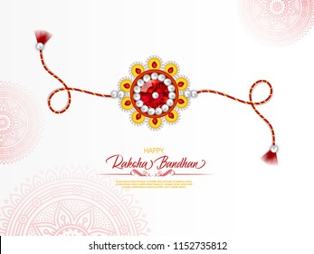 Vector abstract for Raksha Bandhan with nice illustration in a creative background, Rakhi sale