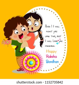 Vector abstract for Raksha Bandhan with nice illustration in a creative background, Rakhi sale