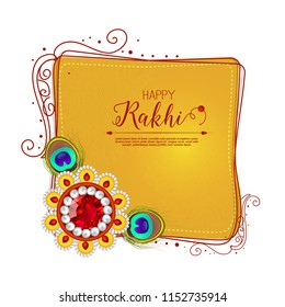 Vector abstract for Raksha Bandhan with nice illustration in a creative background, Rakhi sale