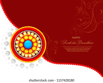 Vector abstract for Raksha Bandhan with nice illustration in a creative background, Rakhi beautiful background.